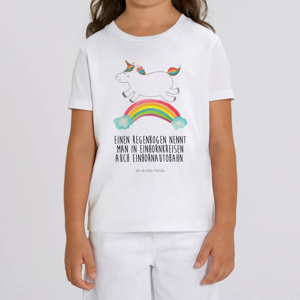 Organic Kinder T-Shirt Einhorn Regenbogen Kinder T-Shirt, Kinder T-Shirt Mädchen, Kinder T-Shirt Jungen, Einhorn, Einhörner, Einhorn Deko, Pegasus, Unicorn, Regenbogen, Glitzer, Einhornpower, Erwachsenwerden, Einhornautobahn