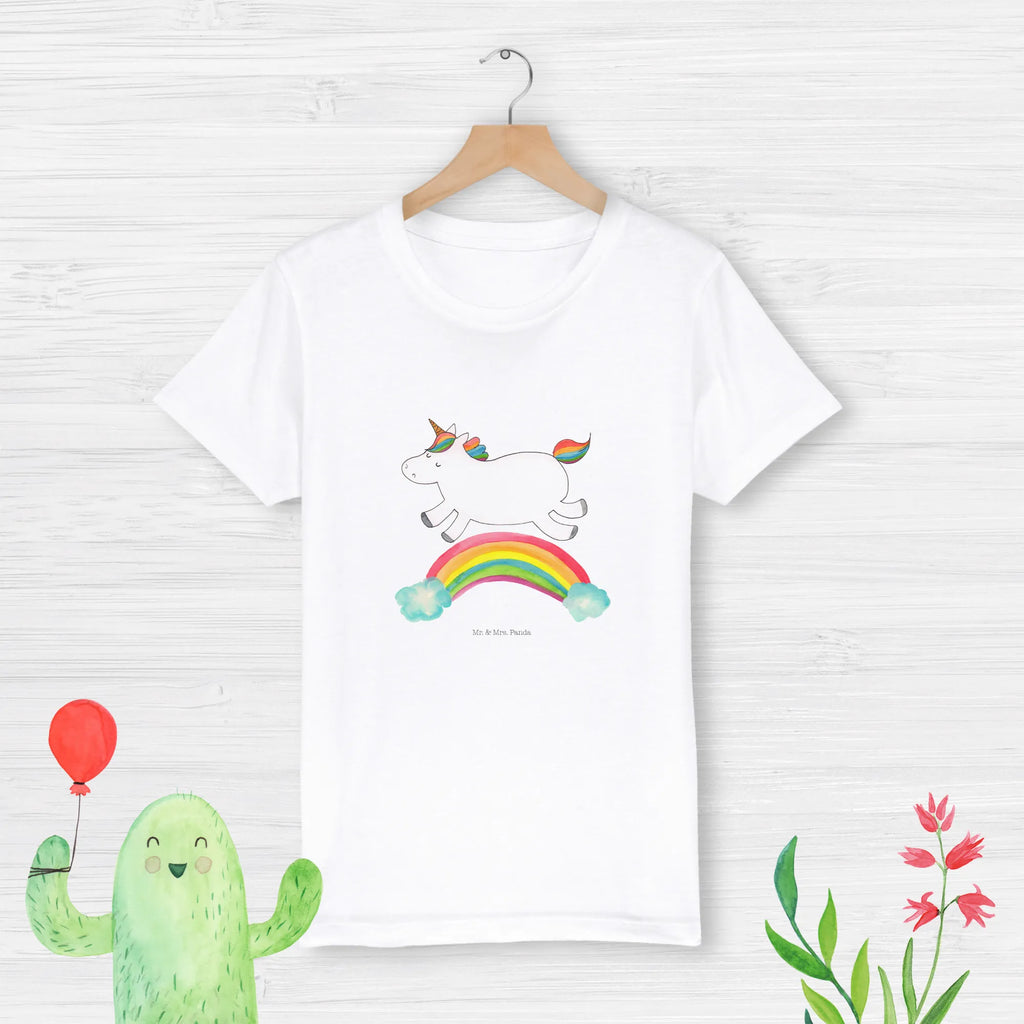 Organic Kinder T-Shirt Einhorn Regenbogen Kinder T-Shirt, Kinder T-Shirt Mädchen, Kinder T-Shirt Jungen, Einhorn, Einhörner, Einhorn Deko, Pegasus, Unicorn, Regenbogen, Glitzer, Einhornpower, Erwachsenwerden, Einhornautobahn