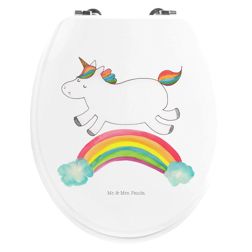 Motiv WC Sitz Einhorn Regenbogen Klobrille, Klodeckel, Toilettendeckel, WC-Sitz, Toilette, Einhorn, Einhörner, Einhorn Deko, Pegasus, Unicorn, Regenbogen, Glitzer, Einhornpower, Erwachsenwerden, Einhornautobahn