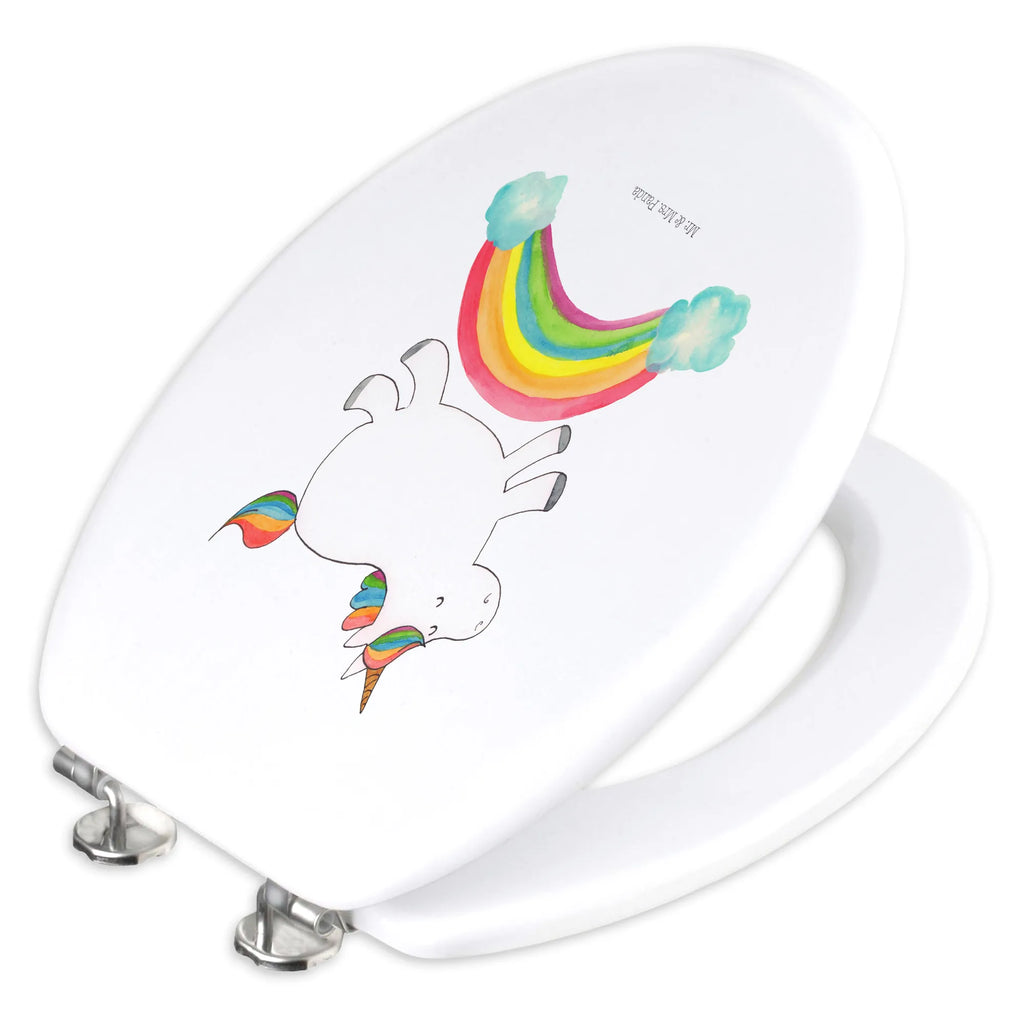 Motiv WC Sitz Einhorn Regenbogen Klobrille, Klodeckel, Toilettendeckel, WC-Sitz, Toilette, Einhorn, Einhörner, Einhorn Deko, Pegasus, Unicorn, Regenbogen, Glitzer, Einhornpower, Erwachsenwerden, Einhornautobahn