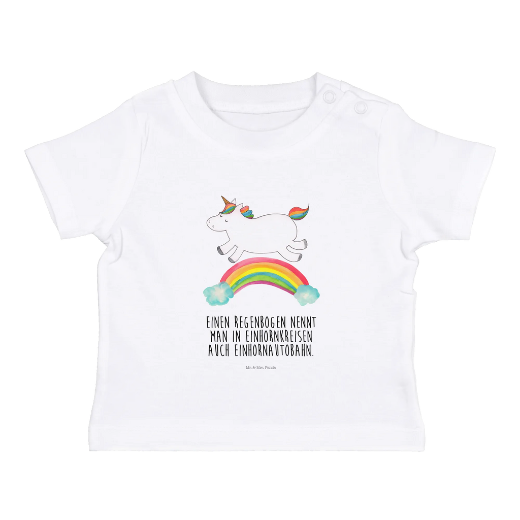 Organic Baby Shirt Einhorn Regenbogen Baby T-Shirt, Jungen Baby T-Shirt, Mädchen Baby T-Shirt, Shirt, Einhorn, Einhörner, Einhorn Deko, Pegasus, Unicorn, Regenbogen, Glitzer, Einhornpower, Erwachsenwerden, Einhornautobahn