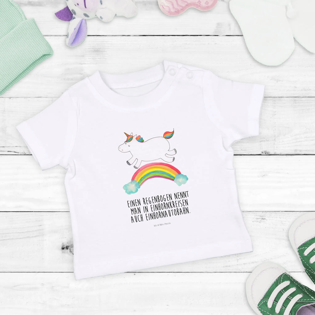 Organic Baby Shirt unicorn rainbow Baby T-Shirt, Jungen Baby T-Shirt, Mädchen Baby T-Shirt, Shirt, Einhorn, Einhörner, Einhorn Deko, Unicorn, Regenbogen, Glitzer, Einhornpower, Erwachsenwerden, Einhornautobahn