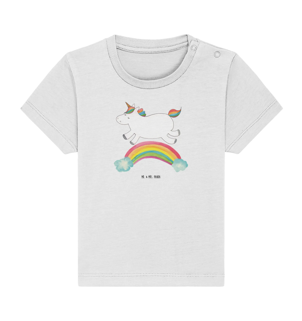 Organic Baby Shirt Einhorn Regenbogen Baby T-Shirt, Jungen Baby T-Shirt, Mädchen Baby T-Shirt, Shirt, Einhorn, Einhörner, Einhorn Deko, Pegasus, Unicorn, Regenbogen, Glitzer, Einhornpower, Erwachsenwerden, Einhornautobahn