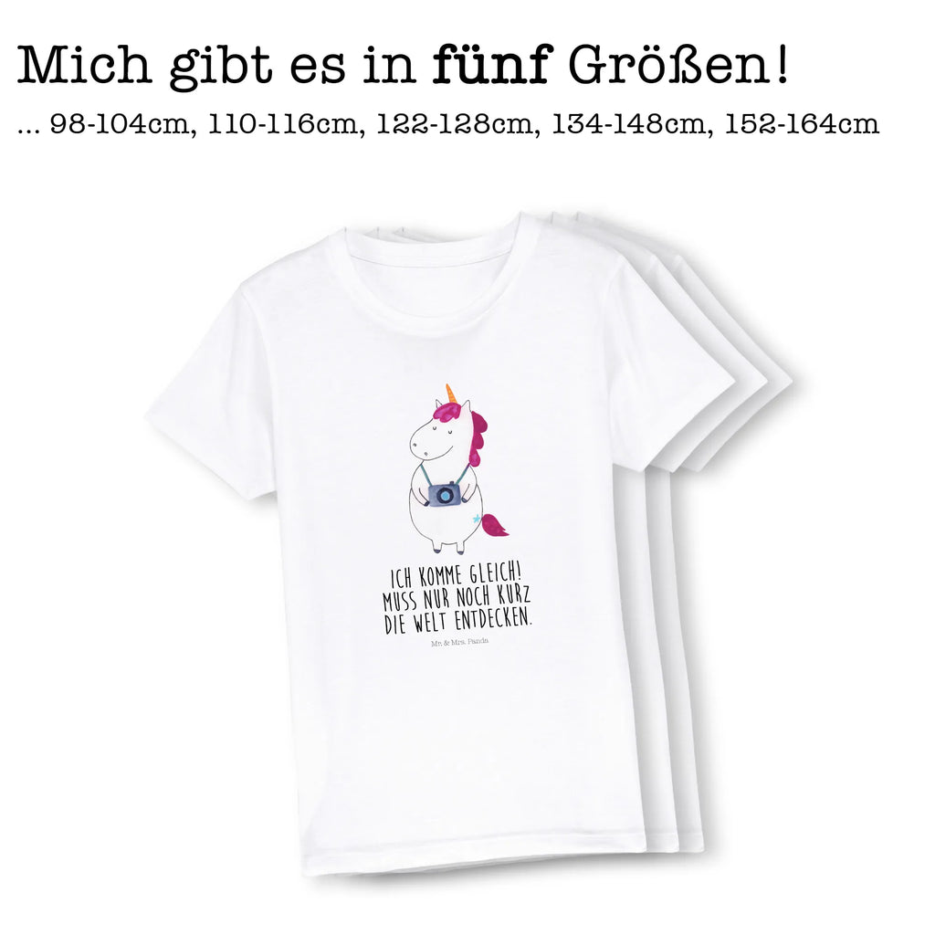 Organic Kinder T-Shirt Einhorn Fotograf Kinder T-Shirt, Kinder T-Shirt Mädchen, Kinder T-Shirt Jungen, Einhorn, Einhörner, Einhorn Deko, Pegasus, Unicorn, Fotograf, Fotografie, Kamera, Reisen, Weltreise, Weltenbummler, Urlaub, Tourist, Kurztrip, Reise, Städtereise