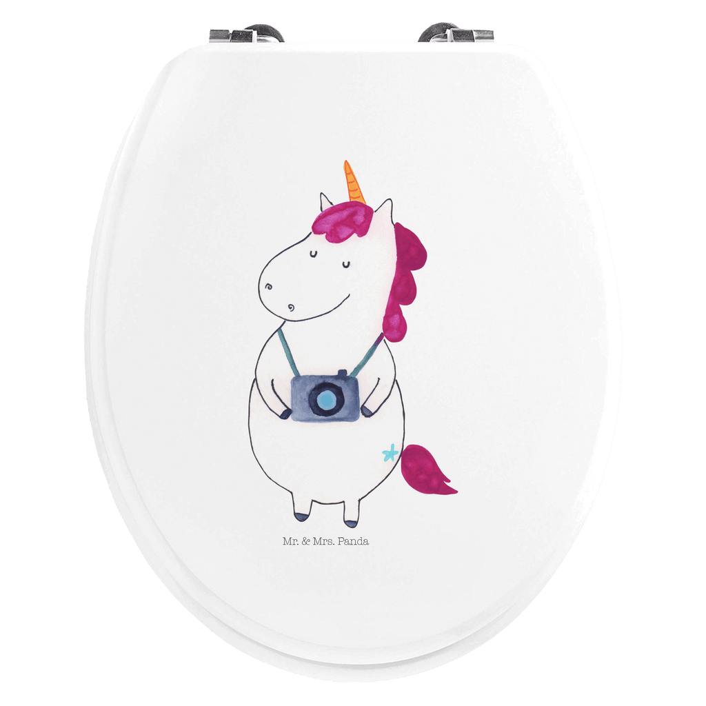 Motiv WC Sitz Einhorn Fotograf Klobrille, Klodeckel, Toilettendeckel, WC-Sitz, Toilette, Einhorn, Einhörner, Einhorn Deko, Pegasus, Unicorn, Fotograf, Fotografie, Kamera, Reisen, Weltreise, Weltenbummler, Urlaub, Tourist, Kurztrip, Reise, Städtereise