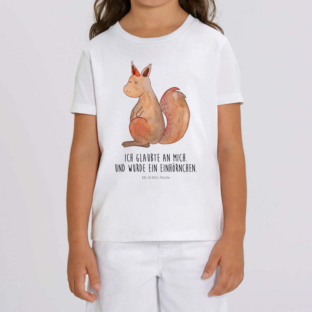 Organic Kinder T-Shirt Einhorn Glauben Kinder T-Shirt, Kinder T-Shirt Mädchen, Kinder T-Shirt Jungen, Einhorn, Einhörner, Einhorn Deko, Pegasus, Unicorn, Einhörnchen, Eichhörnchen, Eichhorn