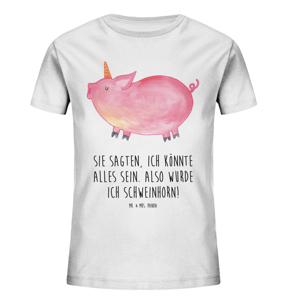 Organic Kinder T-Shirt Einhorn Schwein Kinder T-Shirt, Kinder T-Shirt Mädchen, Kinder T-Shirt Jungen, Einhorn, Einhörner, Einhorn Deko, Pegasus, Unicorn, Party, Spaß, Schwein, Schweinhorn, Bauer, witzig. lustig, Spruch, geschenk, Pig, Piggy, funny, english, englisch