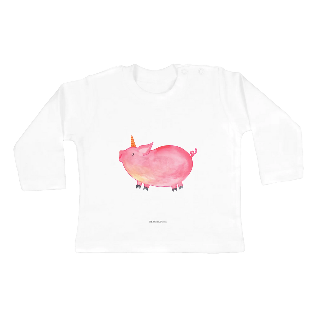 Baby Longsleeve Einhorn Schweinhorn Mädchen, Jungen, Baby, Langarm, Bio, Kleidung, Einhorn, Einhörner, Einhorn Deko, Pegasus, Unicorn, Party, Spaß, Schwein, Schweinhorn, Bauer, witzig. lustig, Spruch, geschenk, Pig, Piggy, funny, english, englisch