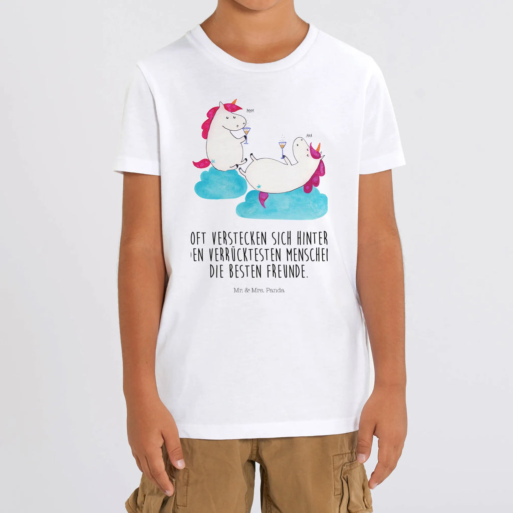 Organic Kinder T-Shirt Einhorn Sekt Kinder T-Shirt, Kinder T-Shirt Mädchen, Kinder T-Shirt Jungen, Einhorn, Einhörner, Einhorn Deko, Unicorn, Freundinnen, Freundin, BFF, Sekt, Mädelsabend, Spaß, Party, Korken, Anstoßen, Beste