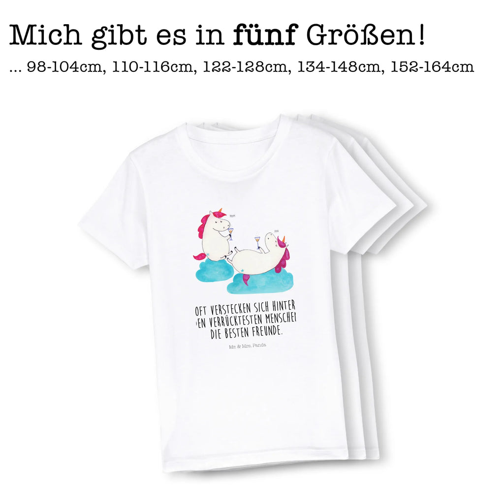 Organic Kinder T-Shirt Einhorn Sekt Kinder T-Shirt, Kinder T-Shirt Mädchen, Kinder T-Shirt Jungen, Einhorn, Einhörner, Einhorn Deko, Unicorn, Freundinnen, Freundin, BFF, Sekt, Mädelsabend, Spaß, Party, Korken, Anstoßen, Beste