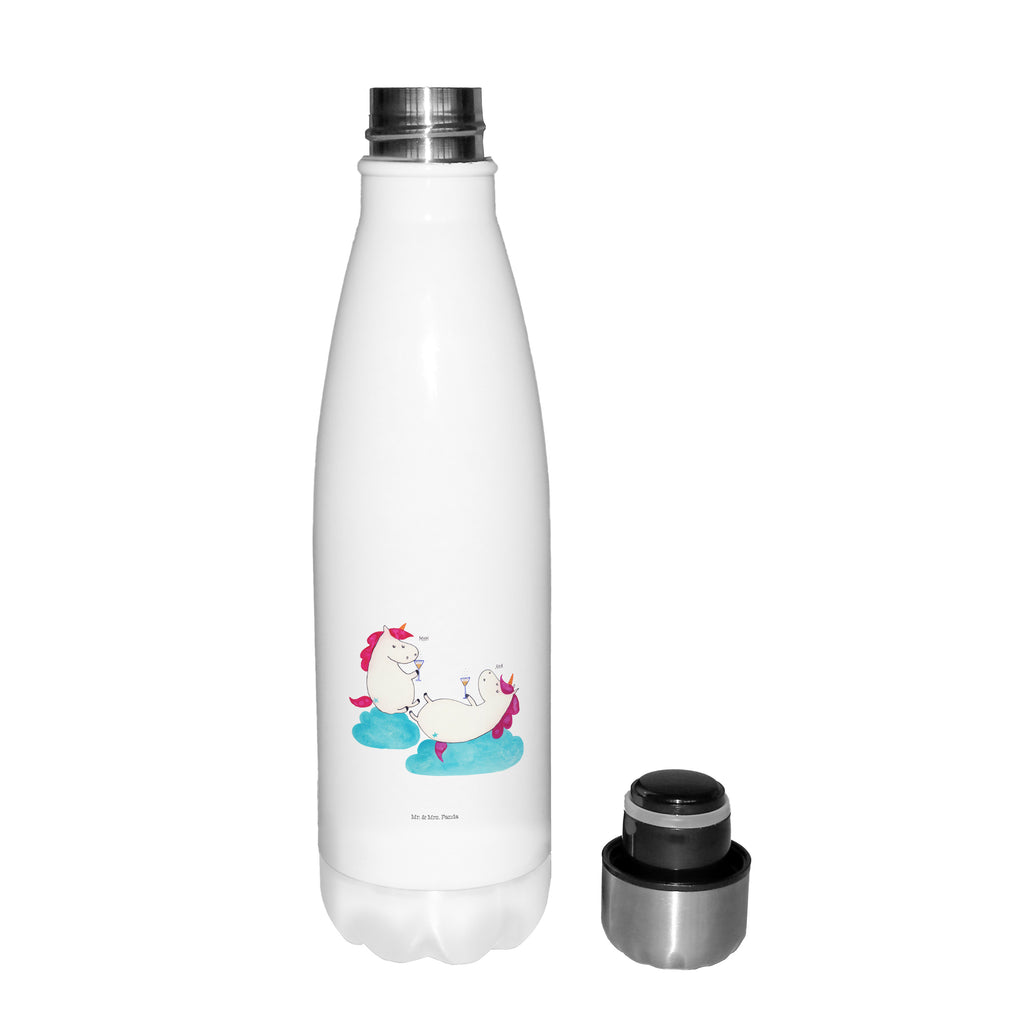 Thermosflasche Einhörner Sekt Isolierflasche, Thermoflasche, Trinkflasche, Thermos, Edelstahl, Einhorn, Einhörner, Einhorn Deko, Pegasus, Unicorn, Freundinnen, Freundin, BFF, Sekt, Mädelsabend, Spaß, Party, Korken, Anstoßen, Beste