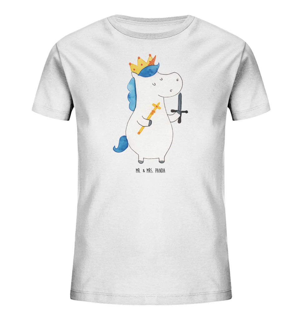 Organic Kinder T-Shirt Einhorn König mit Schwert Kinder T-Shirt, Kinder T-Shirt Mädchen, Kinder T-Shirt Jungen, Einhorn, Einhörner, Einhorn Deko, Unicorn, König, Ritter, Mittelalter