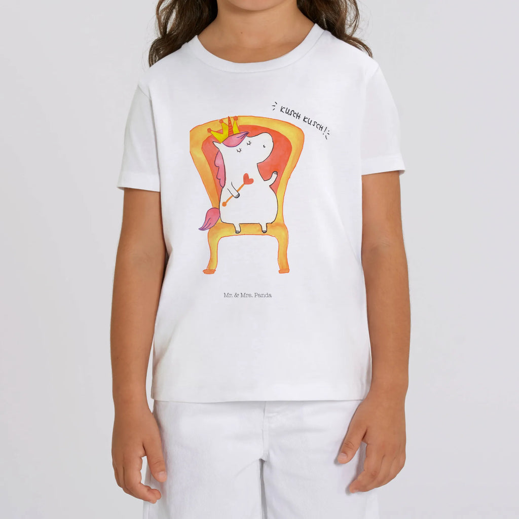 Organic Kinder T-Shirt Einhorn König Kinder T-Shirt, Kinder T-Shirt Mädchen, Kinder T-Shirt Jungen, Einhorn, Einhörner, Einhorn Deko, Pegasus, Unicorn, König, Präsident, Bundeskanzler, Herrscher, Kaiser, Prinzessin, Krone