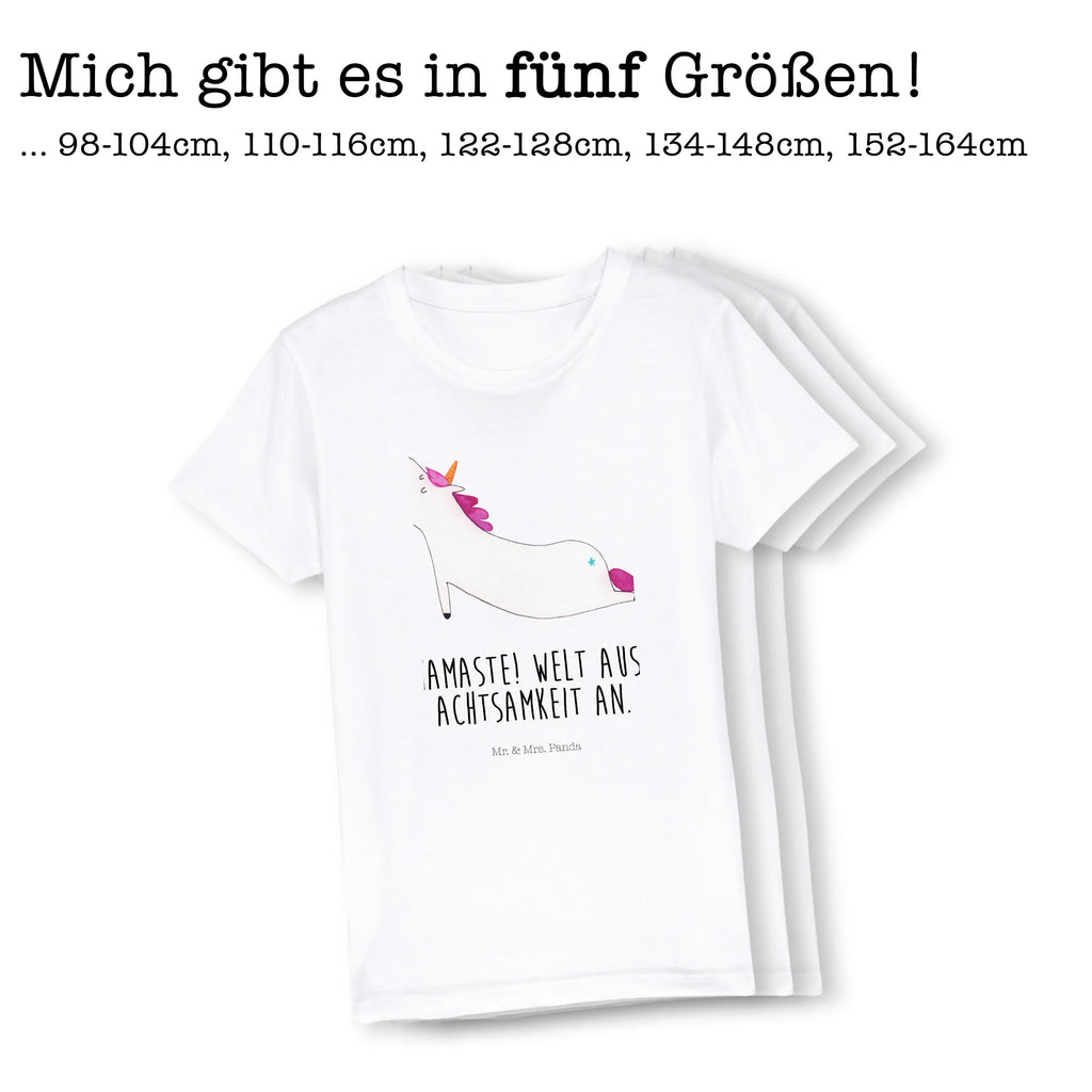 Organic Kinder T-Shirt Einhorn Yoga Kinder T-Shirt, Kinder T-Shirt Mädchen, Kinder T-Shirt Jungen, Einhorn, Einhörner, Einhorn Deko, Pegasus, Unicorn, Yoga, Namaste, Achtsamkeit, Entspannung, Joga, Yogamatte, Sport, lustig, witzig, süß