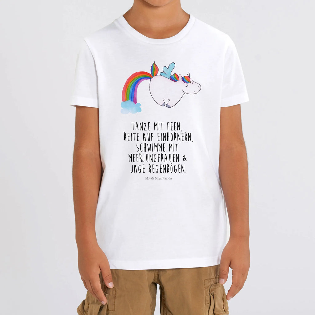 Organic Kinder T-Shirt Einhorn Fliegendes Pferd Kinder T-Shirt, Kinder T-Shirt Mädchen, Kinder T-Shirt Jungen, Einhorn, Einhörner, Einhorn Deko, Unicorn, Regenbogen, Spielen, Realität, Glitzer, Erwachsenwerden