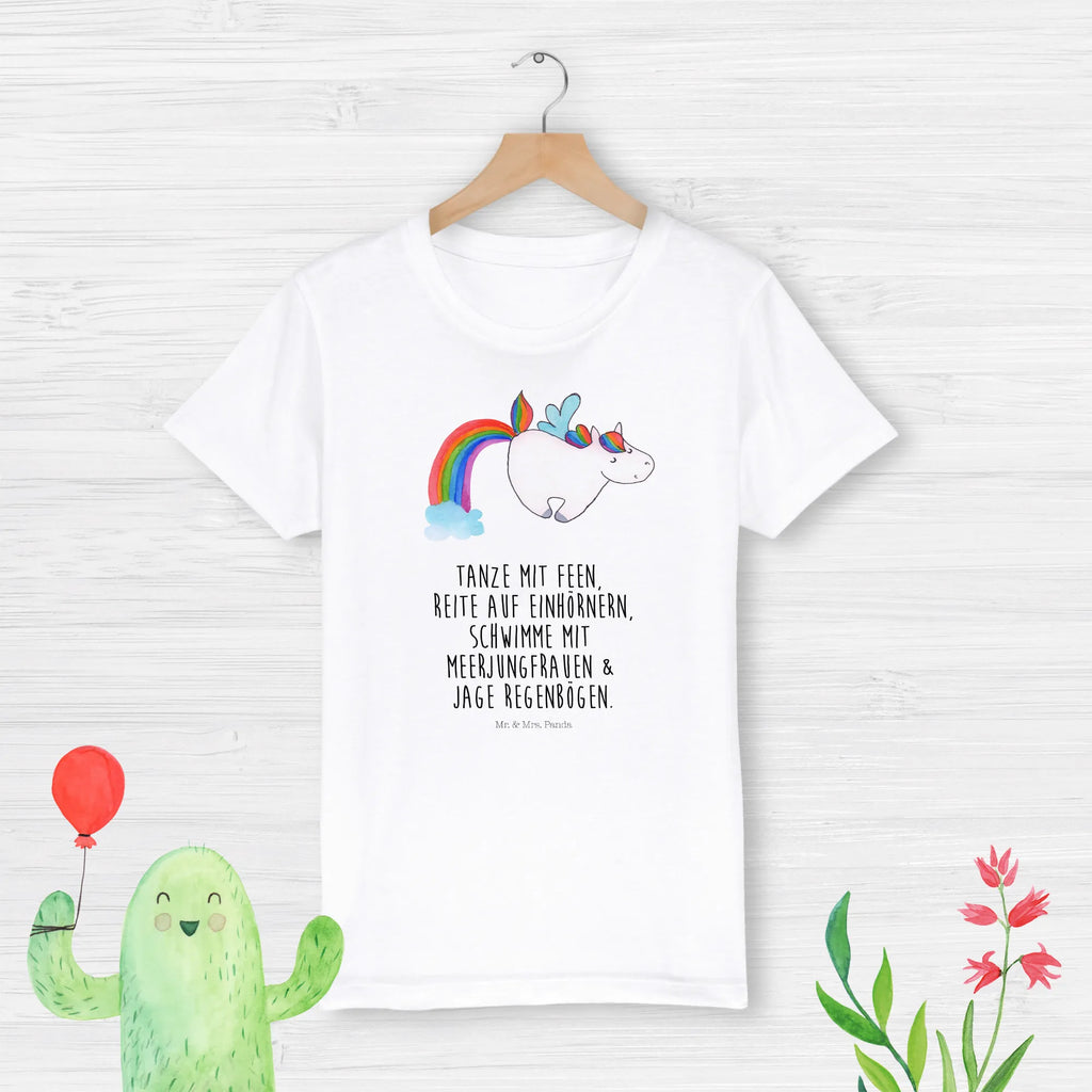 Organic Kinder T-Shirt Einhorn Fliegendes Pferd Kinder T-Shirt, Kinder T-Shirt Mädchen, Kinder T-Shirt Jungen, Einhorn, Einhörner, Einhorn Deko, Unicorn, Regenbogen, Spielen, Realität, Glitzer, Erwachsenwerden