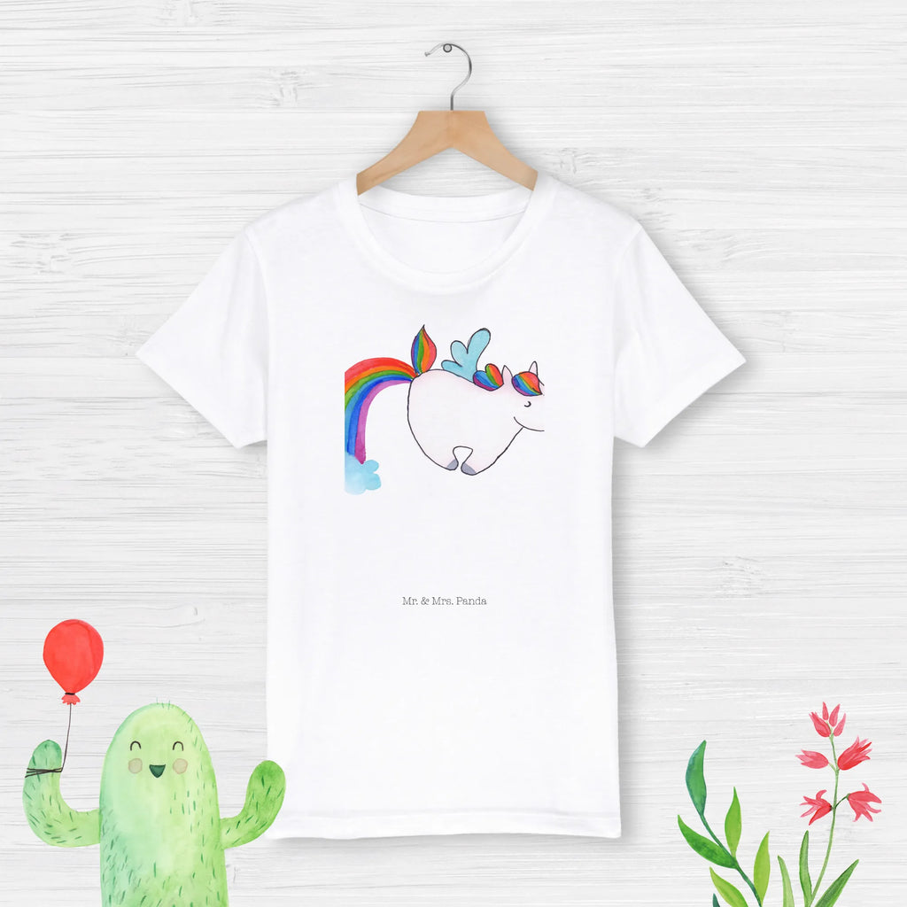 Organic Kinder T-Shirt Einhorn Fliegendes Pferd Kinder T-Shirt, Kinder T-Shirt Mädchen, Kinder T-Shirt Jungen, Einhorn, Einhörner, Einhorn Deko, Unicorn, Regenbogen, Spielen, Realität, Glitzer, Erwachsenwerden