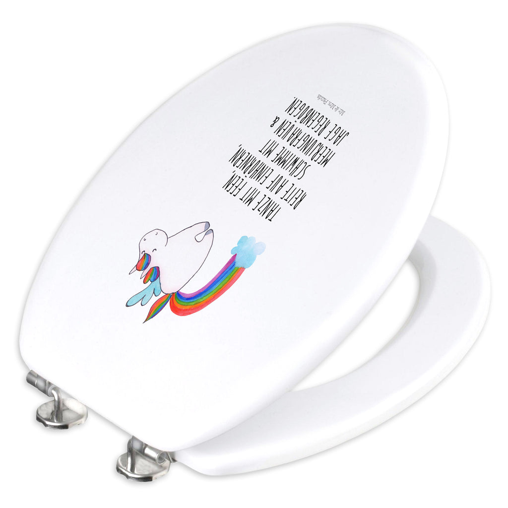 Motiv WC Sitz Einhorn Pegasus Klobrille, Klodeckel, Toilettendeckel, WC-Sitz, Toilette, Einhorn, Einhörner, Einhorn Deko, Pegasus, Unicorn, Regenbogen, Spielen, Realität, Glitzer, Erwachsenwerden