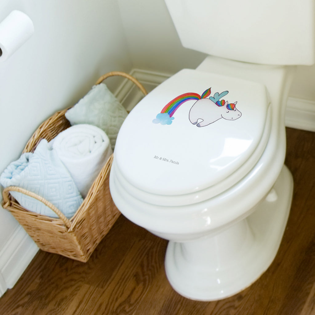 Motiv WC Sitz Einhorn Pegasus Klobrille, Klodeckel, Toilettendeckel, WC-Sitz, Toilette, Einhorn, Einhörner, Einhorn Deko, Pegasus, Unicorn, Regenbogen, Spielen, Realität, Glitzer, Erwachsenwerden