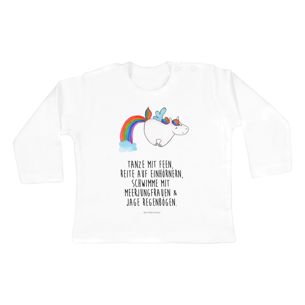 Baby Longsleeve Einhorn Fliegendes Pferd Mädchen, Jungen, Baby, Langarm, Bio, Kleidung, Einhorn, Einhörner, Einhorn Deko, Unicorn, Regenbogen, Spielen, Realität, Glitzer, Erwachsenwerden