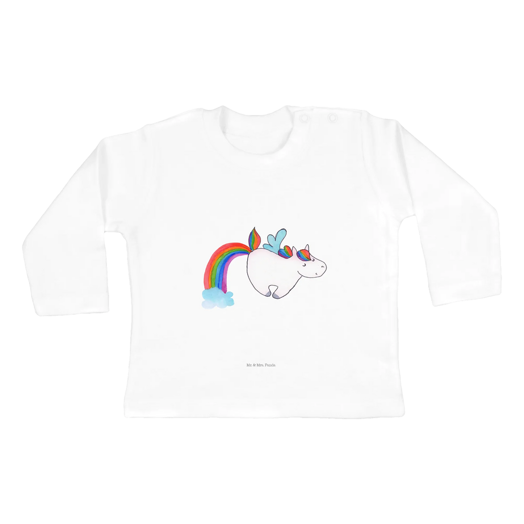 Baby Longsleeve Einhorn Fliegendes Pferd Mädchen, Jungen, Baby, Langarm, Bio, Kleidung, Einhorn, Einhörner, Einhorn Deko, Unicorn, Regenbogen, Spielen, Realität, Glitzer, Erwachsenwerden