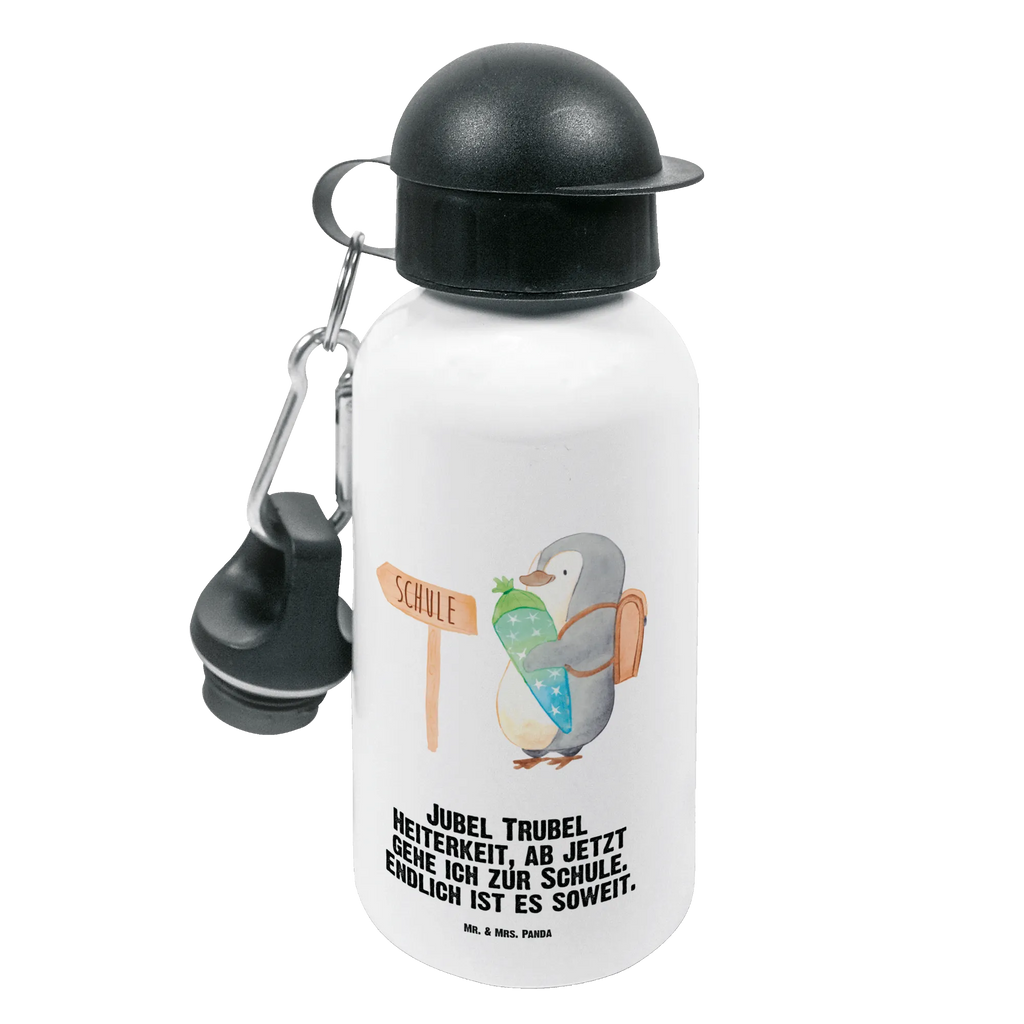 Kindertrinkflasche Pinguin Schultüte Kindertrinkflasche, Kinder Trinkflasche, Trinkflasche, Flasche, Kinderflasche, Kinder, Kids, Kindergarten Flasche, Grundschule, Jungs, Mädchen, Pinguin, Schulanfänger, Einschulung, 1. Klasse, Geschenk zur Einschulung, erster Schultag, Schulranzen