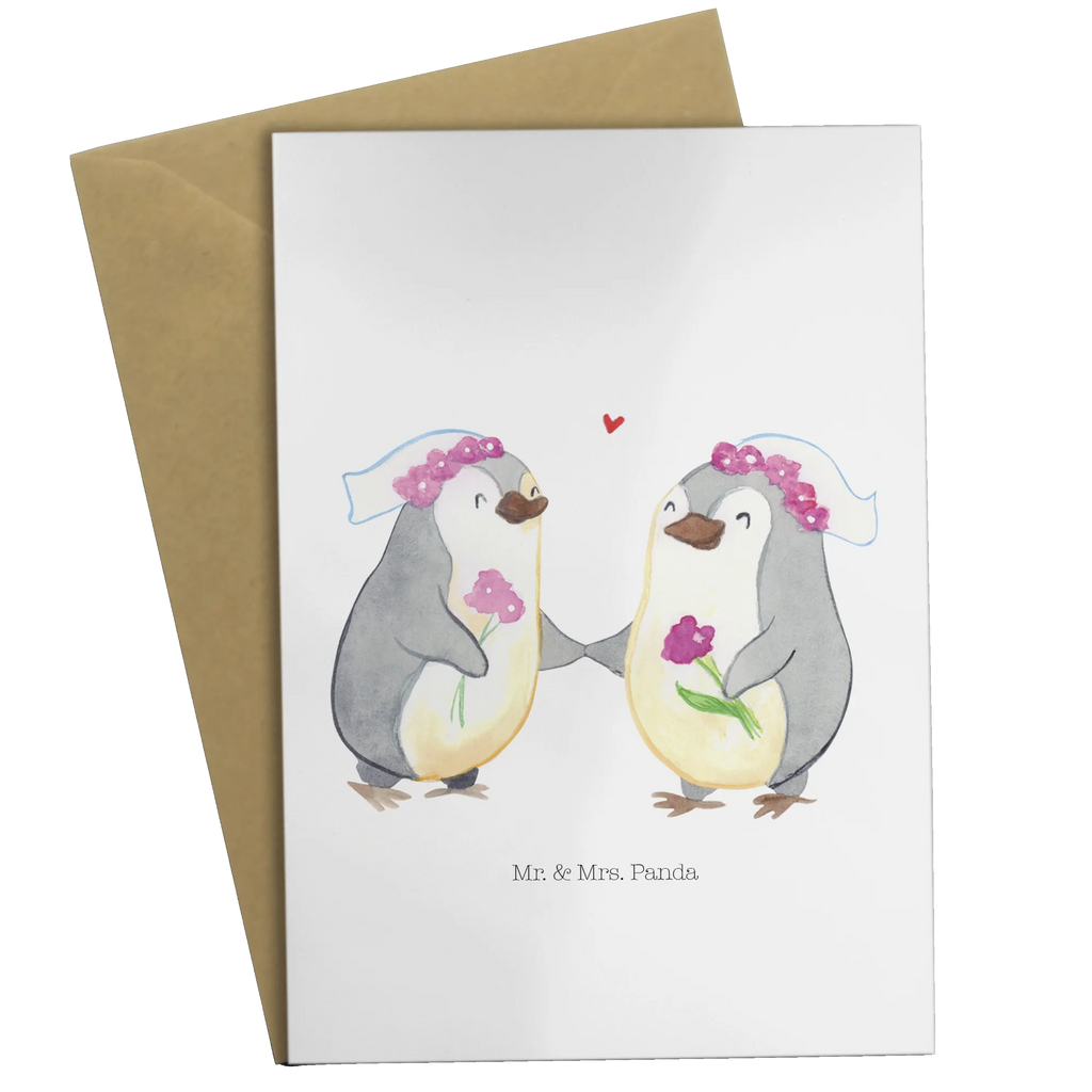 Grußkarte Pinguine Lesbian Pride Grußkarte, Klappkarte, Einladungskarte, Glückwunschkarte, Hochzeitskarte, Geburtstagskarte, Karte, Ansichtskarten, Hochzeit, Hochzeitsgeschenk, Ehe, Hochzeitsfeier, Trauung, Trauungsgeschenk, Verlobungsfeier, Verlobungsgeschenk, Hochzeitsgeschenkideen, Hochzeitsgeschenke für Brautpaar, Gleichgeschlechtliche Hochzeit