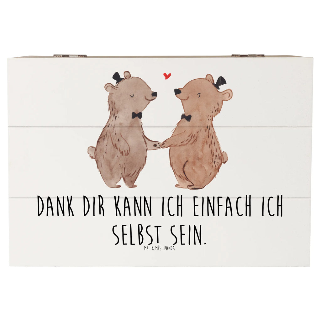 Holzkiste Bären Pärchen Gay Pride Holzkiste, Kiste, Schatzkiste, Truhe, Schatulle, XXL, Erinnerungsbox, Erinnerungskiste, Dekokiste, Aufbewahrungsbox, Geschenkbox, Geschenkdose, Hochzeit, Hochzeitsgeschenk, Ehe, Hochzeitsfeier, Trauung, Trauungsgeschenk, Hochzeitskarte, Verlobungsfeier, Verlobungsgeschenk, Hochzeitsgeschenkideen, Hochzeitsgeschenke für Brautpaar