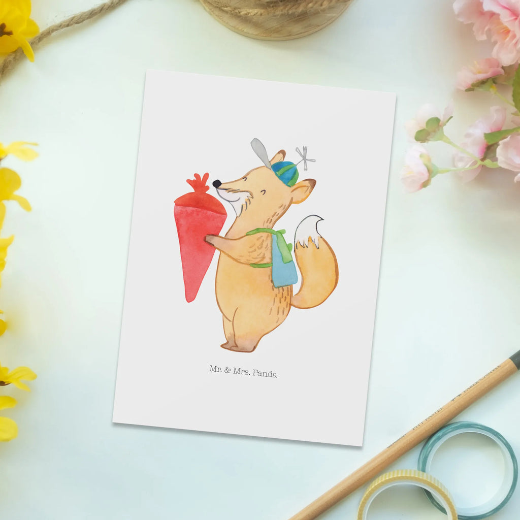 Postkarte Fuchs Schulkind Postkarte, Karte, Geschenkkarte, Grußkarte, Einladung, Ansichtskarte, Geburtstagskarte, Einladungskarte, Dankeskarte, Ansichtskarten, Einladung Geburtstag, Einladungskarten Geburtstag, Tiermotive, Gute Laune, lustige Sprüche, Tiere