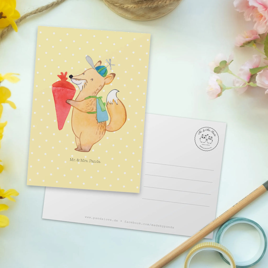 Postkarte Fuchs Schulkind Postkarte, Karte, Geschenkkarte, Grußkarte, Einladung, Ansichtskarte, Geburtstagskarte, Einladungskarte, Dankeskarte, Ansichtskarten, Einladung Geburtstag, Einladungskarten Geburtstag, Tiermotive, Gute Laune, lustige Sprüche, Tiere