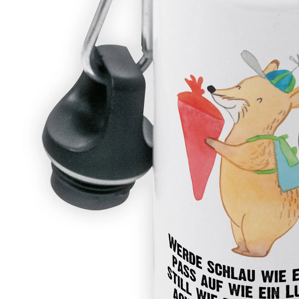 Kindertrinkflasche Fuchs Schulkind Kindertrinkflasche, Kinder Trinkflasche, Trinkflasche, Flasche, Kinderflasche, Kinder, Kids, Kindergarten Flasche, Grundschule, Jungs, Mädchen, Tiermotive, Gute Laune, lustige Sprüche, Tiere