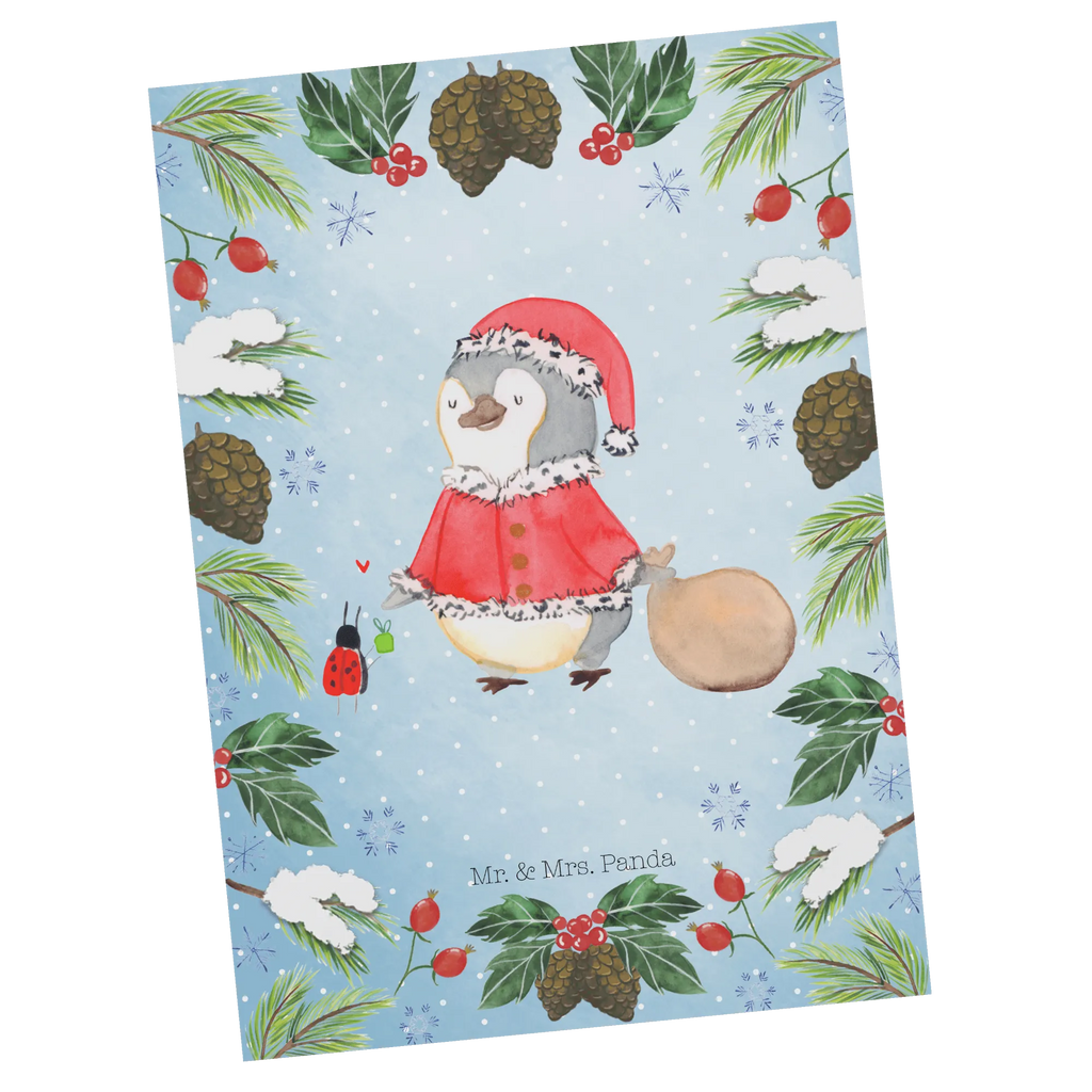 Postkarte Pinguin Nikolaus Postkarte, Karte, Geschenkkarte, Grußkarte, Einladung, Ansichtskarte, Geburtstagskarte, Einladungskarte, Dankeskarte, Ansichtskarten, Einladung Geburtstag, Einladungskarten Geburtstag, Winter, Weihnachten, Weihnachtsdeko, Nikolaus, Advent, Heiligabend, Wintermotiv