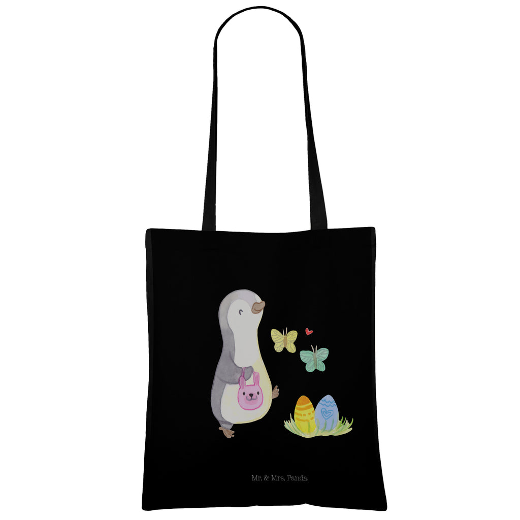 Tragetasche Pinguin Eiersuche Beuteltasche, Beutel, Einkaufstasche, Jutebeutel, Stoffbeutel, Tasche, Shopper, Umhängetasche, Strandtasche, Schultertasche, Stofftasche, Tragetasche, Badetasche, Jutetasche, Einkaufstüte, Laptoptasche, Ostern, Osterhase, Ostergeschenke, Osternest, Osterdeko, Geschenke zu Ostern, Ostern Geschenk, Ostergeschenke Kinder, Ostern Kinder