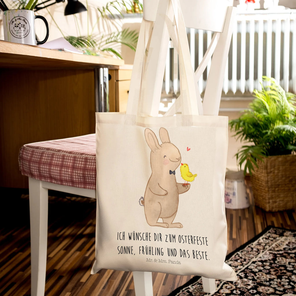 Tragetasche Hase mit Küken Beuteltasche, Beutel, Einkaufstasche, Jutebeutel, Stoffbeutel, Tasche, Shopper, Umhängetasche, Strandtasche, Schultertasche, Stofftasche, Tragetasche, Badetasche, Jutetasche, Einkaufstüte, Laptoptasche, Ostern, Osterhase, Ostergeschenke, Osternest, Osterdeko, Geschenke zu Ostern, Ostern Geschenk, Ostergeschenke Kinder, Ostern Kinder