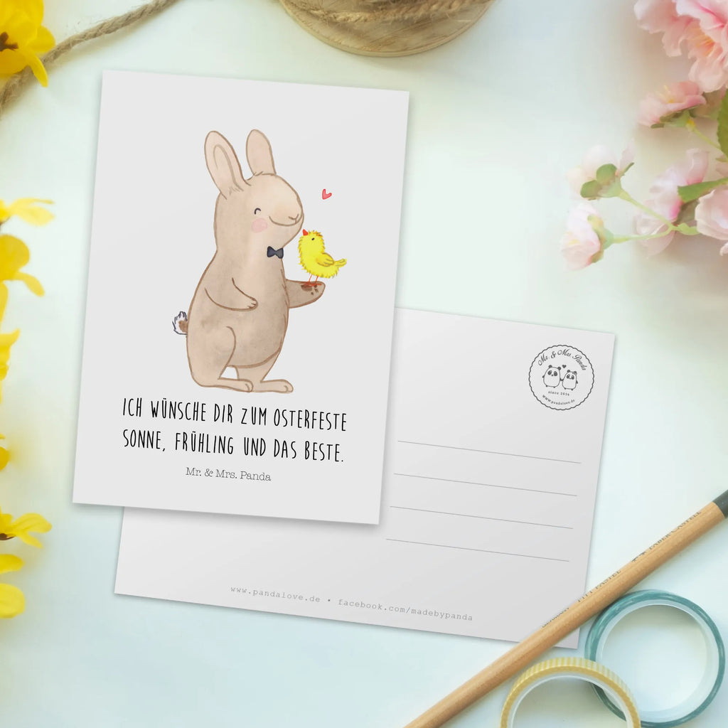 Postkarte Hase mit Küken Postkarte, Karte, Geschenkkarte, Grußkarte, Einladung, Ansichtskarte, Geburtstagskarte, Einladungskarte, Dankeskarte, Ansichtskarten, Einladung Geburtstag, Einladungskarten Geburtstag, Ostern, Osterhase, Ostergeschenke, Osternest, Osterdeko, Geschenke zu Ostern, Ostern Geschenk, Ostergeschenke Kinder, Ostern Kinder