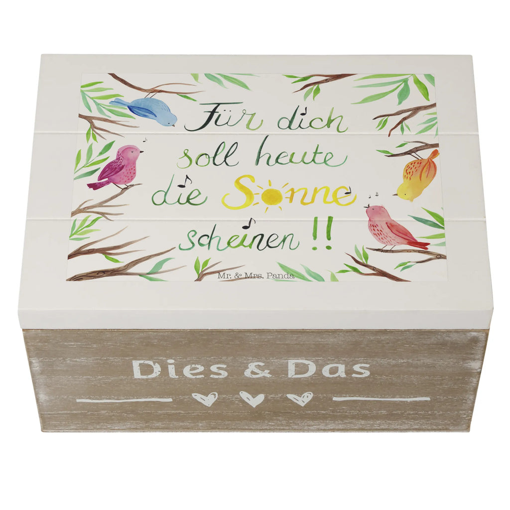 Holzkiste Vögel Sonne Holzkiste, Kiste, Schatzkiste, Truhe, Schatulle, XXL, Erinnerungsbox, Erinnerungskiste, Dekokiste, Aufbewahrungsbox, Geschenkbox, Geschenkdose, Blumen Deko, Frühlings Deko, Sommer Deko, Dekoration, positive Botschaft, Naturliebhaber, Outdoor, Natur, Abenteuer