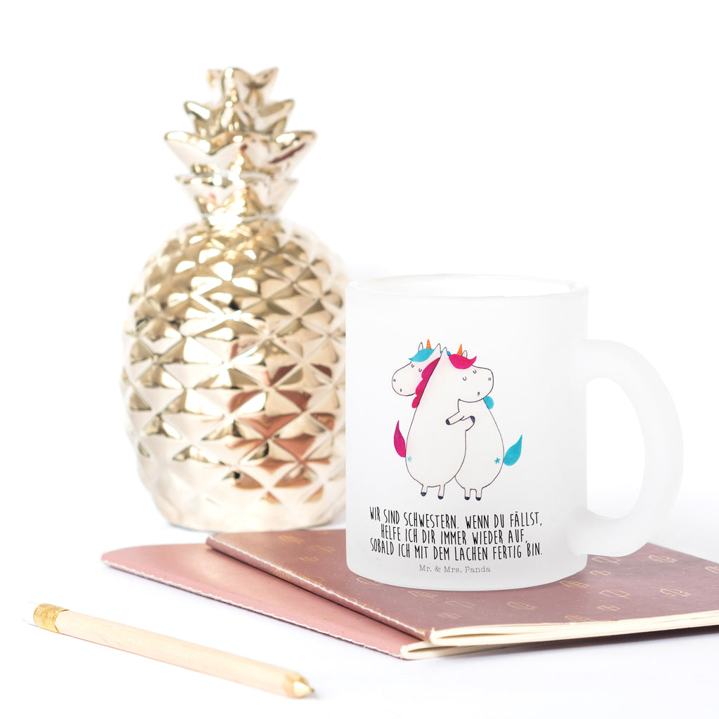 Glas Teetasse Einhörner Umarmen Einhorn, Einhörner, Unicorn, Freundinnen, Freundin, BFF, Schwester, Schwestern, Familie, Geschwister, Sister, Liebe  Teetasse, Teeglas, Teebecher, Tasse mit Henkel, Tasse  Einhorn, Einhörner, Einhorn Deko, Pegasus, Unicorn