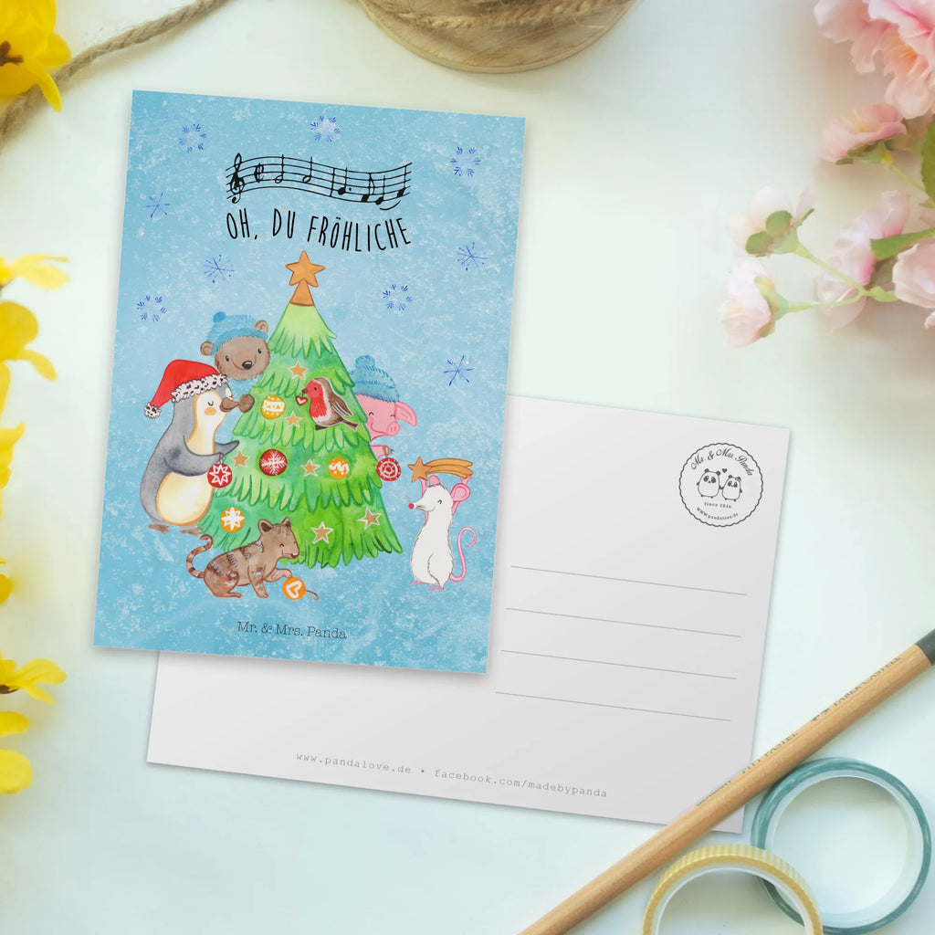 Postkarte Weihnachtsbaum schmücken Postkarte, Karte, Geschenkkarte, Grußkarte, Einladung, Ansichtskarte, Geburtstagskarte, Einladungskarte, Dankeskarte, Ansichtskarten, Einladung Geburtstag, Einladungskarten Geburtstag, Winter, Weihnachten, Weihnachtsdeko, Nikolaus, Advent, Heiligabend, Wintermotiv