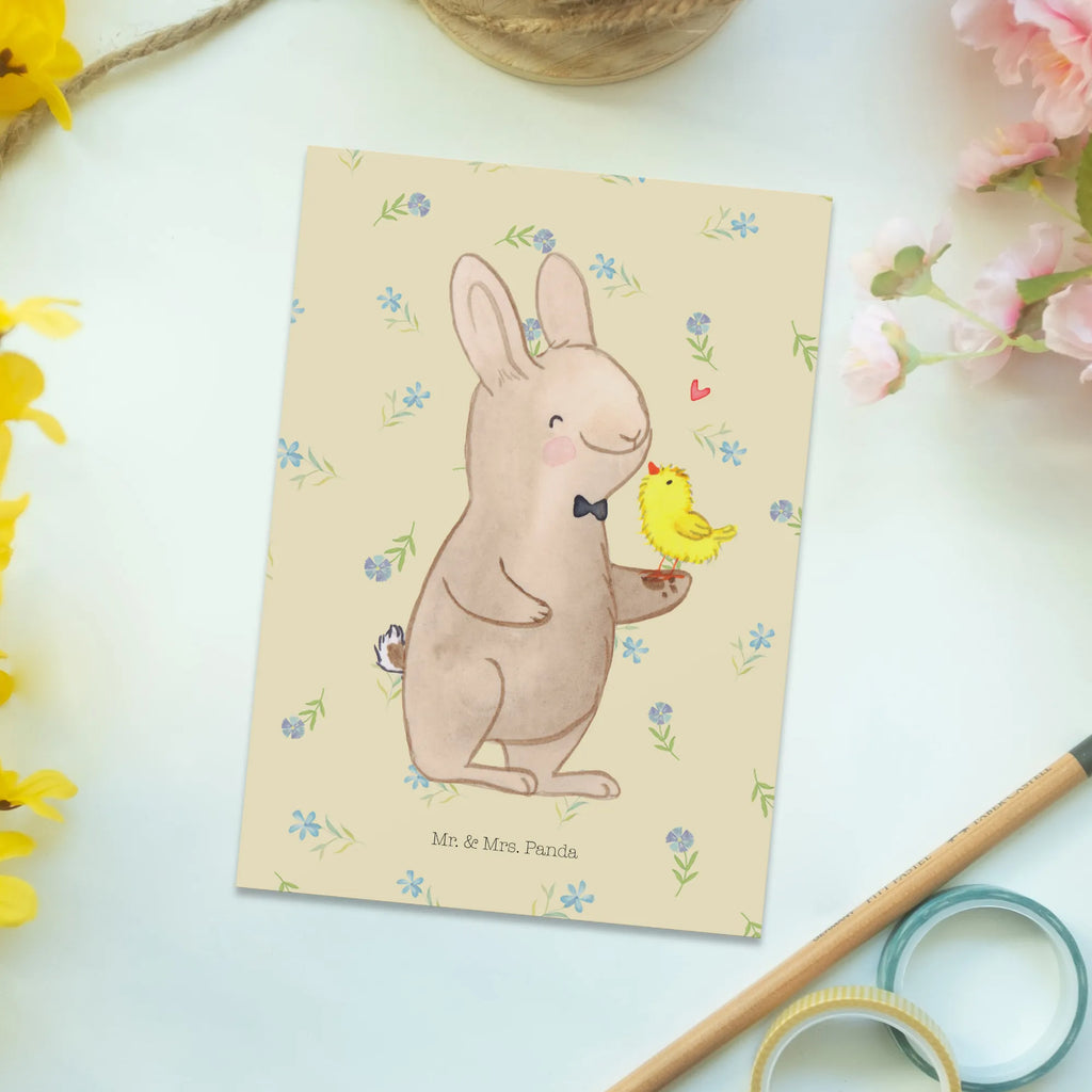 Postkarte Hase mit Küken Postkarte, Karte, Geschenkkarte, Grußkarte, Einladung, Ansichtskarte, Geburtstagskarte, Einladungskarte, Dankeskarte, Ansichtskarten, Einladung Geburtstag, Einladungskarten Geburtstag, Ostern, Osterhase, Ostergeschenke, Osternest, Osterdeko, Geschenke zu Ostern, Ostern Geschenk, Ostergeschenke Kinder, Ostern Kinder