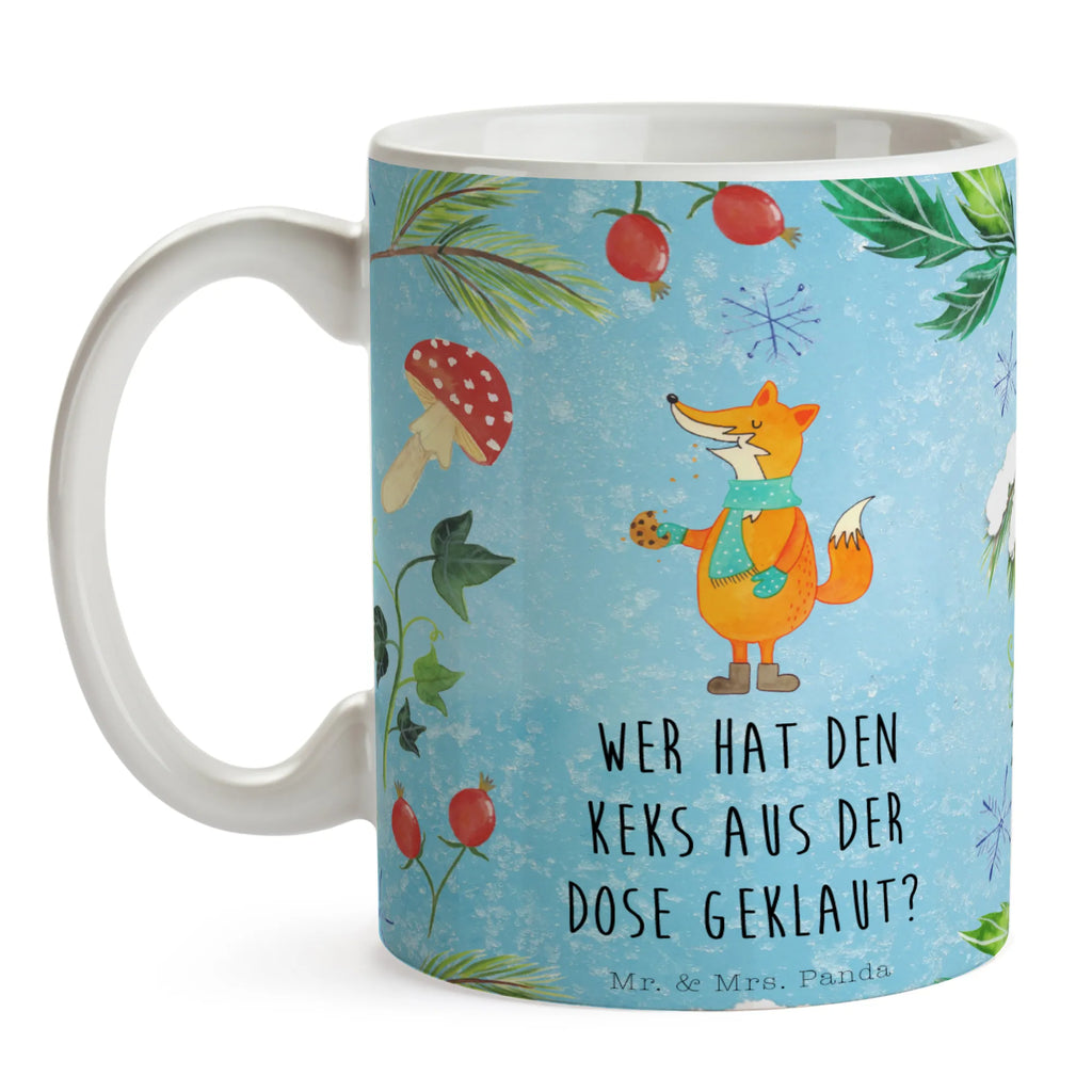 Tasse Fuchs Keksdose Tasse, Kaffeetasse, Teetasse, Becher, Kaffeebecher, Teebecher, Keramiktasse, Porzellantasse, Büro Tasse, Geschenk Tasse, Tasse Sprüche, Tasse Motive, Kaffeetassen, Tasse bedrucken, Designer Tasse, Cappuccino Tassen, Schöne Teetassen, Winter, Weihnachten, Weihnachtsdeko, Nikolaus, Advent, Heiligabend, Wintermotiv