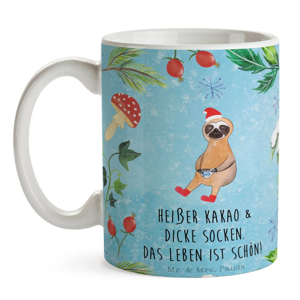 Tasse Faultier Kakao Tasse, Kaffeetasse, Teetasse, Becher, Kaffeebecher, Teebecher, Keramiktasse, Porzellantasse, Büro Tasse, Geschenk Tasse, Tasse Sprüche, Tasse Motive, Kaffeetassen, Tasse bedrucken, Designer Tasse, Cappuccino Tassen, Schöne Teetassen, Winter, Weihnachten, Weihnachtsdeko, Nikolaus, Advent, Heiligabend, Wintermotiv