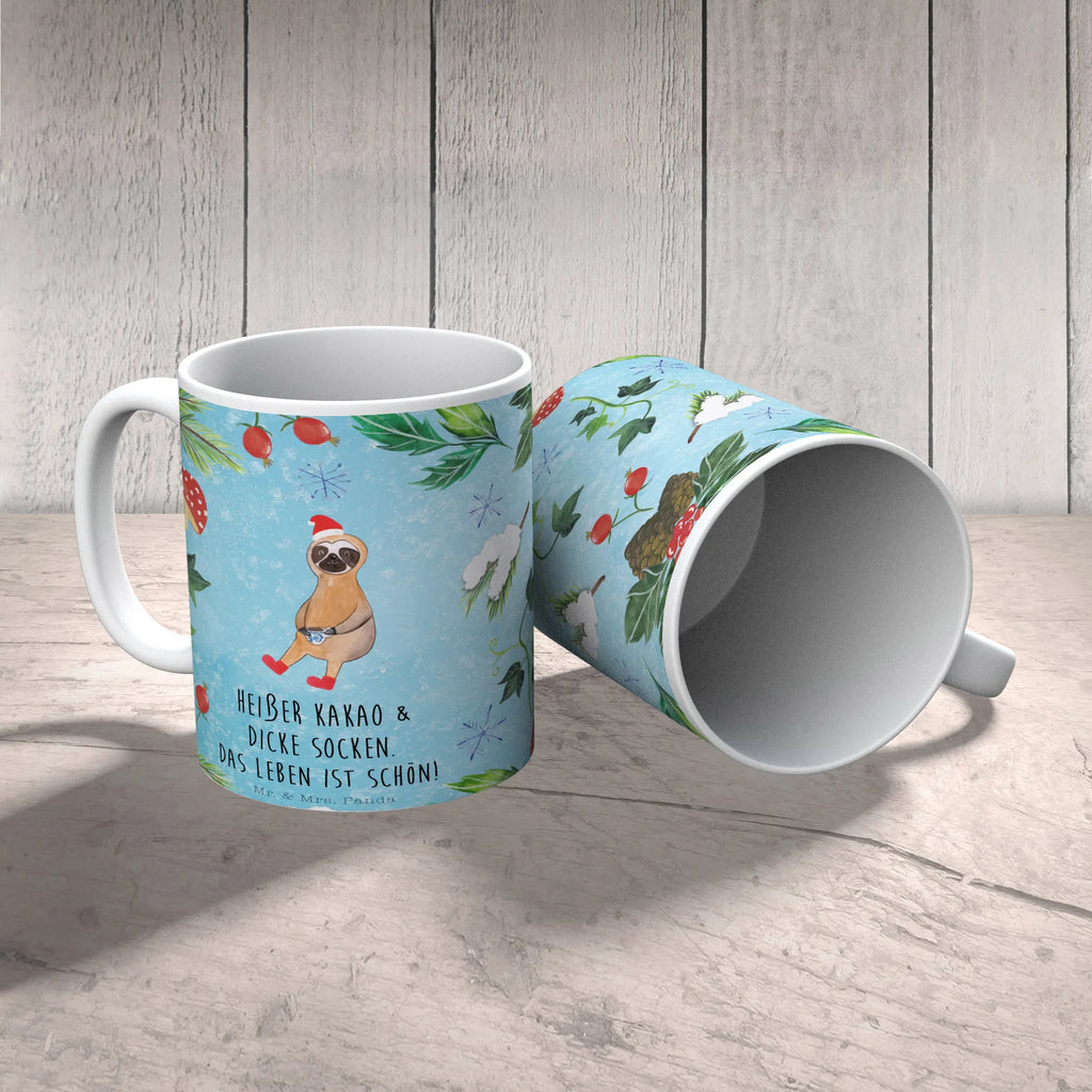 Tasse Faultier Kakao Tasse, Kaffeetasse, Teetasse, Becher, Kaffeebecher, Teebecher, Keramiktasse, Porzellantasse, Büro Tasse, Geschenk Tasse, Tasse Sprüche, Tasse Motive, Kaffeetassen, Tasse bedrucken, Designer Tasse, Cappuccino Tassen, Schöne Teetassen, Winter, Weihnachten, Weihnachtsdeko, Nikolaus, Advent, Heiligabend, Wintermotiv