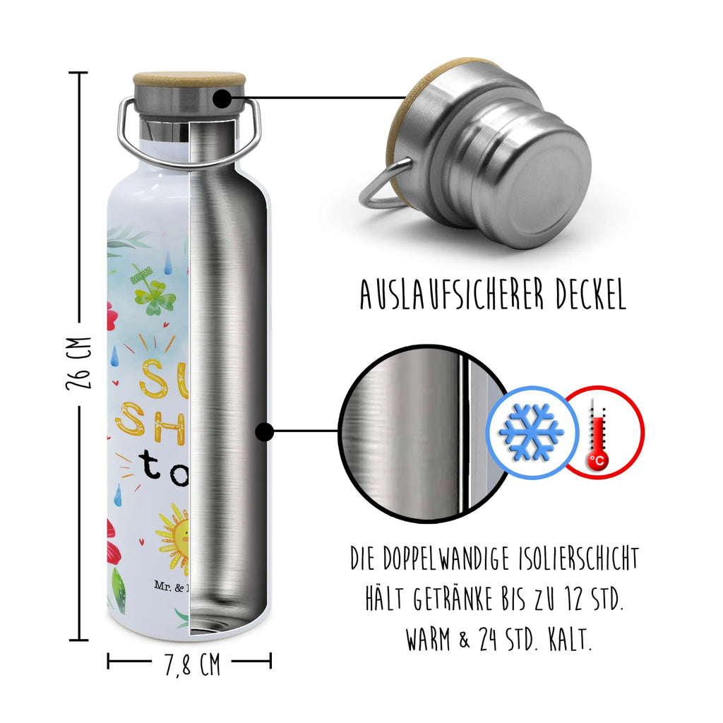 Trinkflasche Sunshine to go Thermosflasche, Isolierflasche, Edelstahl, Trinkflasche, isoliert, Wamrhaltefunktion, Sportflasche, Flasche zum Sport, Sportlerflasche, Blumen Deko, Frühlings Deko, Sommer Deko, Dekoration, positive Botschaft, Naturliebhaber, Outdoor, Natur, Abenteuer