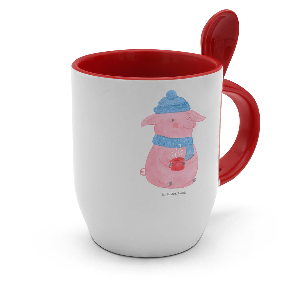 Tasse mit Löffel Glühschwein Tasse, Kaffeetasse, Tassen, Tasse mit Spruch, Kaffeebecher, Tasse mit Löffel, Winter, Weihnachten, Weihnachtsdeko, Nikolaus, Advent, Heiligabend, Wintermotiv, Glühschwein, Glühwein, Weihnachtsmarkt, Punsch