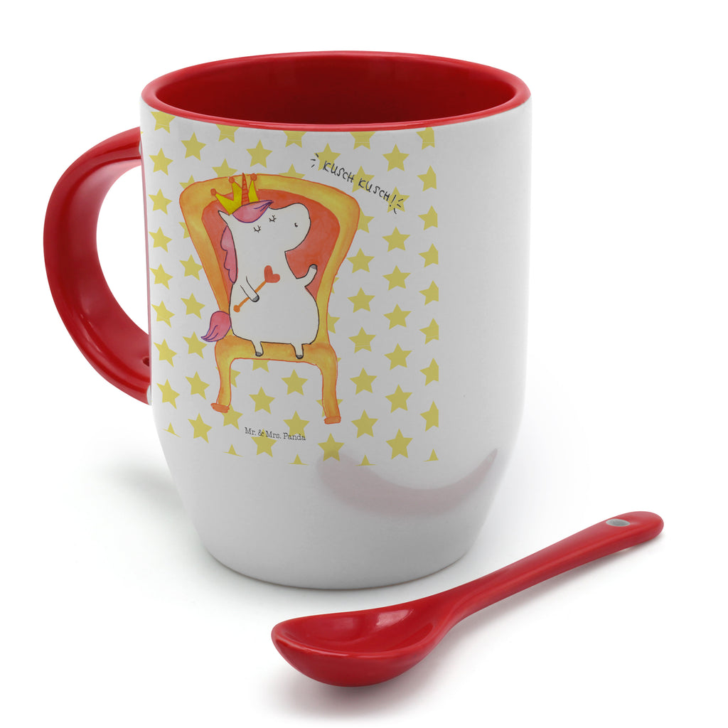 Tasse mit Löffel Einhorn König Tasse, Kaffeetasse, Tassen, Tasse mit Spruch, Kaffeebecher, Tasse mit Löffel, Einhorn, Einhörner, Einhorn Deko, Pegasus, Unicorn, König, Präsident, Bundeskanzler, Herrscher, Kaiser, Prinzessin, Krone