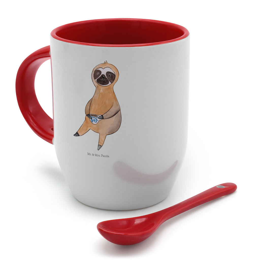 Tasse mit Löffel Faultier Kaffee Tasse, Kaffeetasse, Tassen, Tasse mit Spruch, Kaffeebecher, Tasse mit Löffel, Faultier, Faultier Geschenk, Faultier Deko, Faultiere, faul, Lieblingstier, Kaffee, erster Kaffee, Morgenmuffel, Frühaufsteher, Genießer, Coffee, Kaffeegetränk