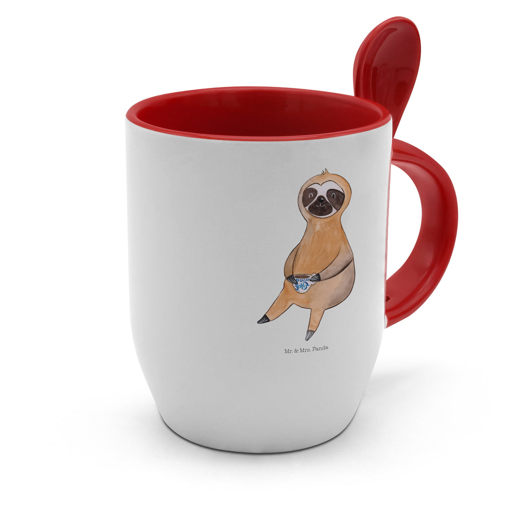 Tasse mit Löffel Faultier Kaffee Tasse, Kaffeetasse, Tassen, Tasse mit Spruch, Kaffeebecher, Tasse mit Löffel, Faultier, Faultier Geschenk, Faultier Deko, Faultiere, faul, Lieblingstier, Kaffee, erster Kaffee, Morgenmuffel, Frühaufsteher, Genießer, Coffee, Kaffeegetränk