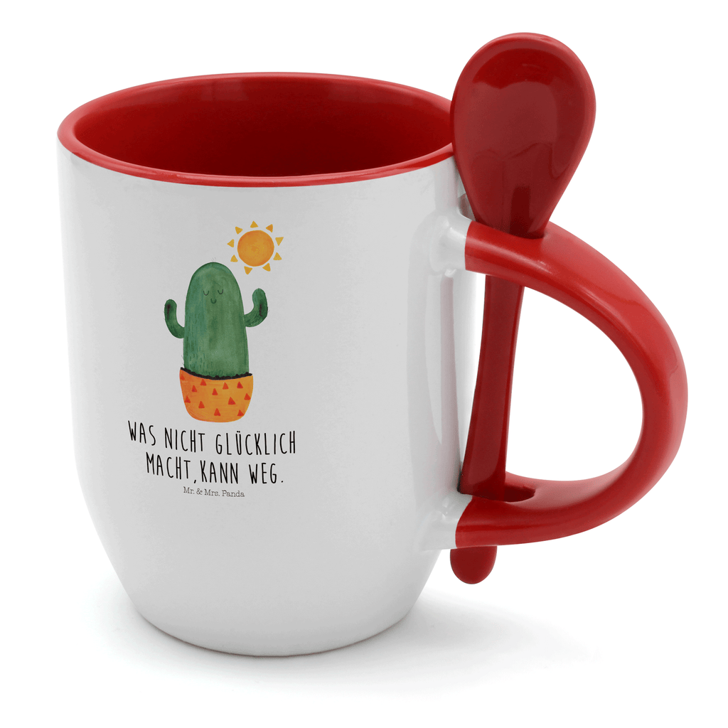 Tasse mit Löffel Kaktus Sonnenanbeter Tasse, Kaffeetasse, Tassen, Tasse mit Spruch, Kaffeebecher, Tasse mit Löffel, Kaktus, Kakteen, Liebe Kaktusliebe, Sonne, Sonnenschein, Glück, glücklich, Motivation, Neustart, Trennung, Ehebruch, Scheidung, Freundin, Liebeskummer, Liebeskummer Geschenk, Geschenkidee