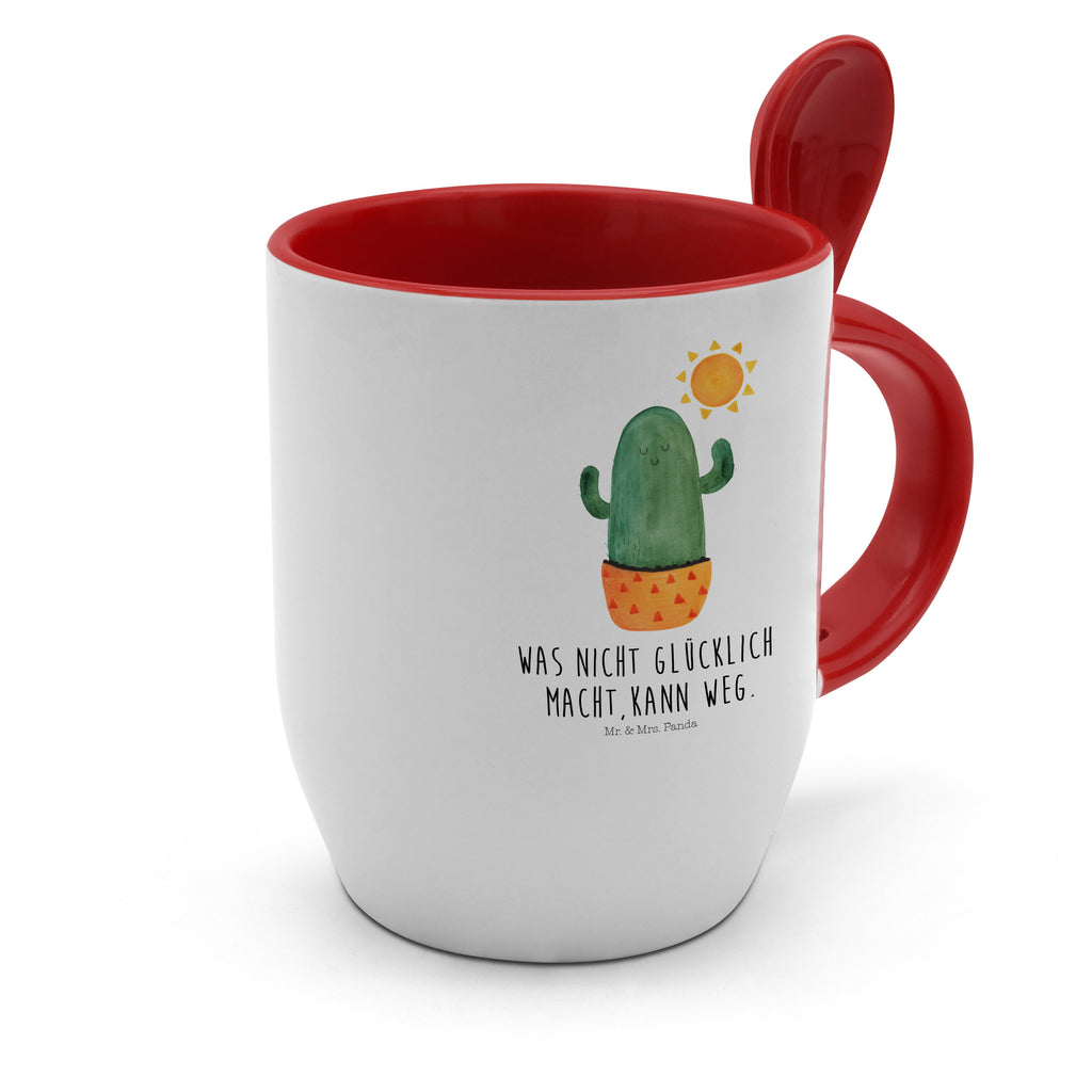 Tasse mit Löffel Kaktus Sonnenanbeter Tasse, Kaffeetasse, Tassen, Tasse mit Spruch, Kaffeebecher, Tasse mit Löffel, Kaktus, Kakteen, Liebe Kaktusliebe, Sonne, Sonnenschein, Glück, glücklich, Motivation, Neustart, Trennung, Ehebruch, Scheidung, Freundin, Liebeskummer, Liebeskummer Geschenk, Geschenkidee