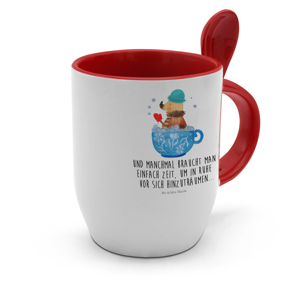 Tasse mit Löffel Nachtfalter Schaumbad Tasse, Kaffeetasse, Tassen, Tasse mit Spruch, Kaffeebecher, Tasse mit Löffel, Tiermotive, Gute Laune, lustige Sprüche, Tiere, Nachtfalter, Schaumbad, Badezimmer, Bad, WC, Badezimmerdeko, Baden, Träumen, verträumt, Ziele, Zeitmanagement